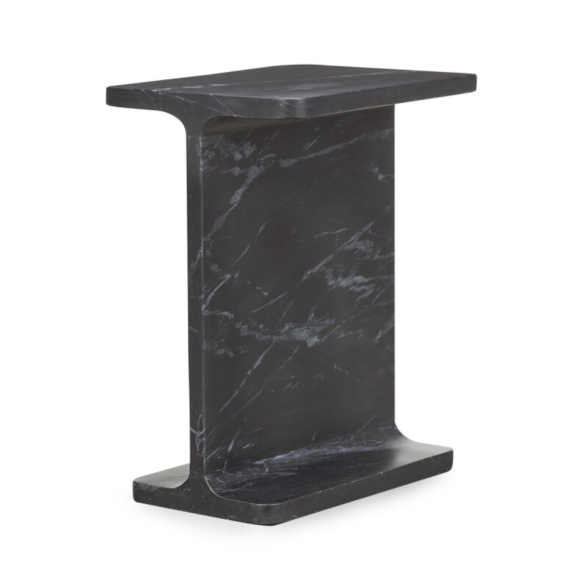f502e9fa67f9a3eaebc923cfdb8dcf35 Delaney Marble Rectangle Accent Table - Onyx - Image 1