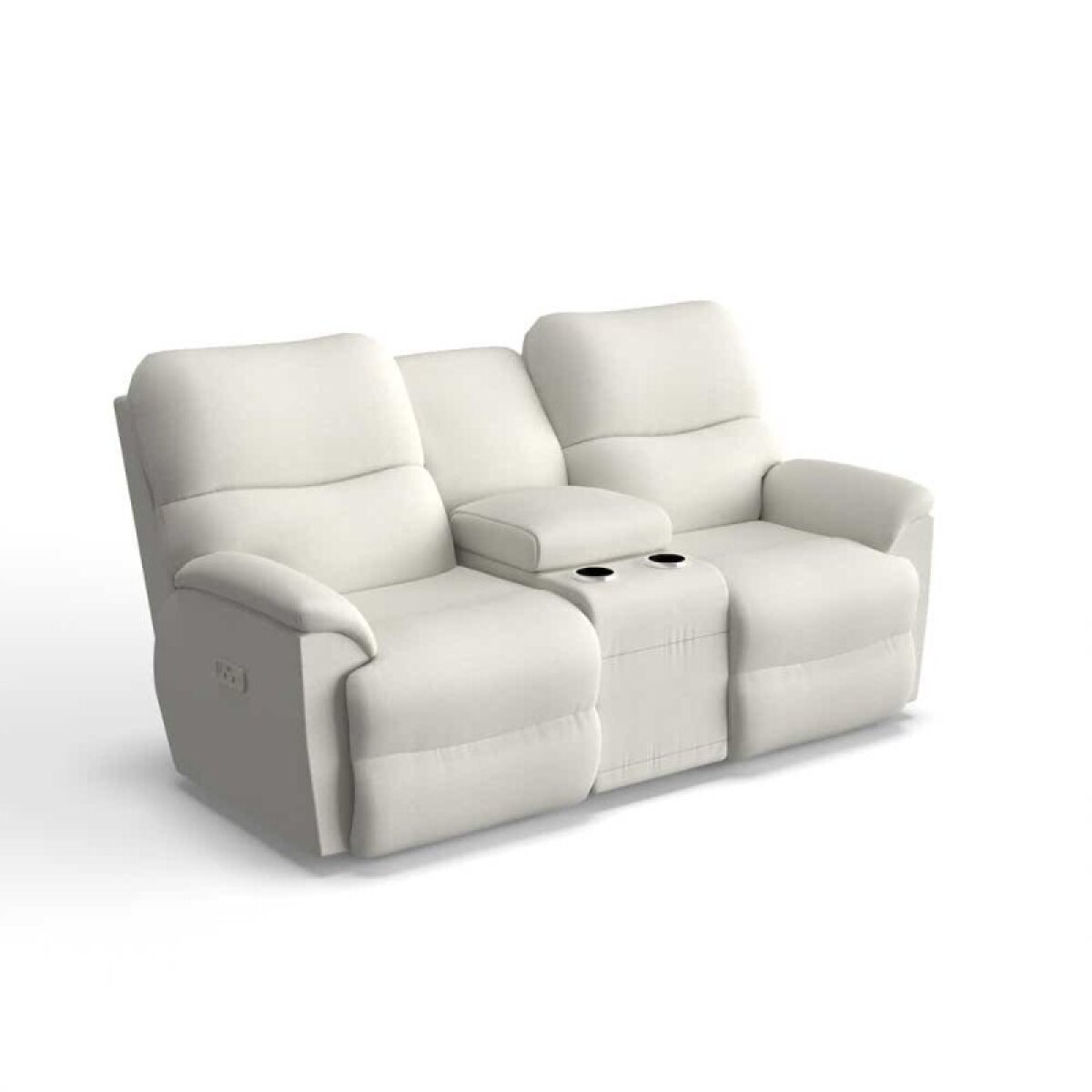 f54f729ecd700bddd5420b85e7aa2706 Trouper Power Reclining Loveseat w/ Headrest, Lumbar & Console - X49724 - Image 1