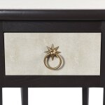 Dann Foley Lifestylecenter Tableivory Faux Shagreen And Black Veneer Finish - Image 3