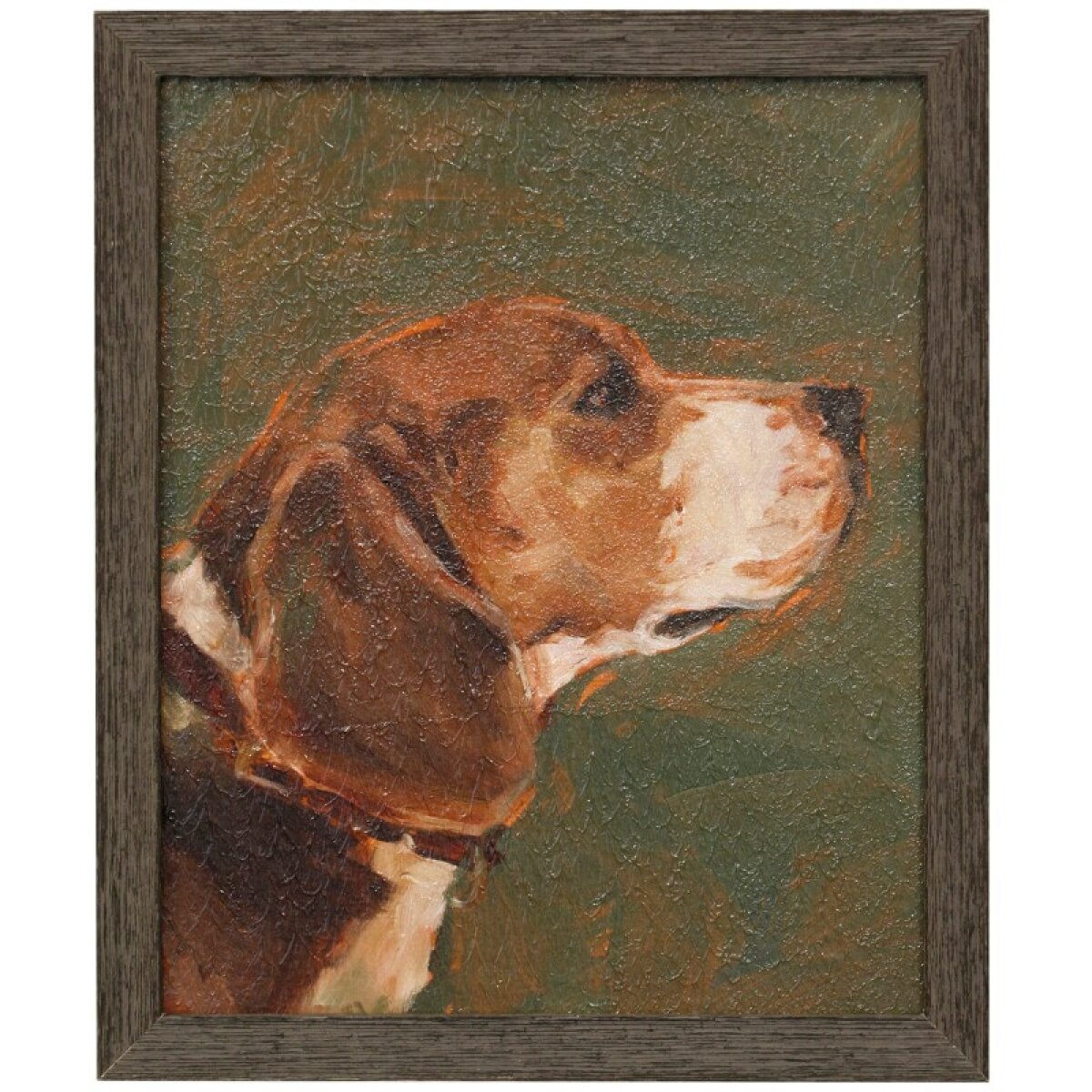 f57cf856834fc16184be4d18d2cfdbd2 Dogs Textured Framed Print - Image 1