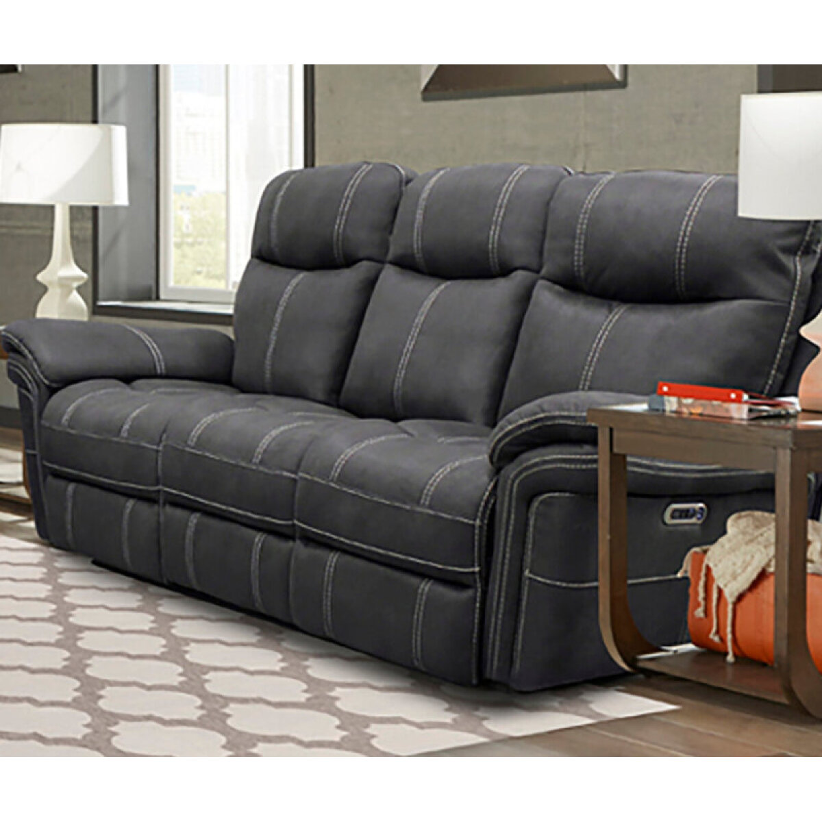 f5b1fb78546044906c467341b8de120c Mason - Charcoal Power Sofa - Image 1