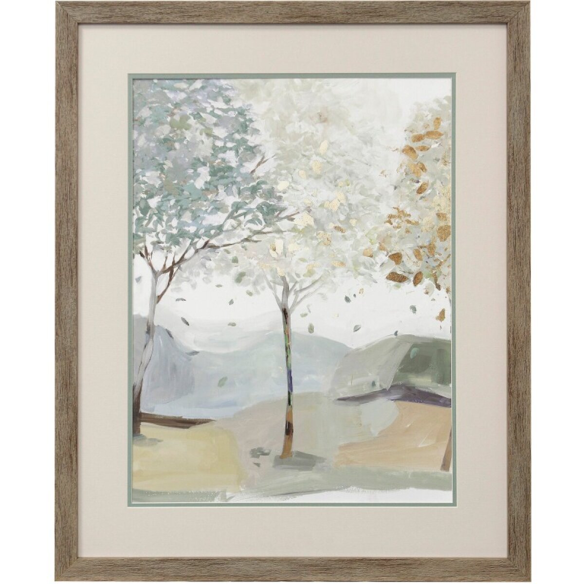 f5b3abd2e34d3d96df4c35d1e4d3b5d4 Breezy Landscape Ii Matted Framed Print Under Glass - Image 1