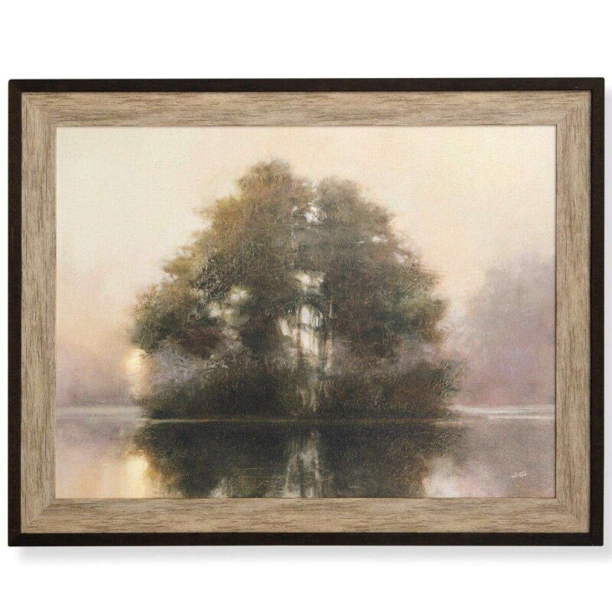 f679b2fe01695e4b6ad252750c5b8ec9 Lake Dawn Textured Framed Print - Image 1