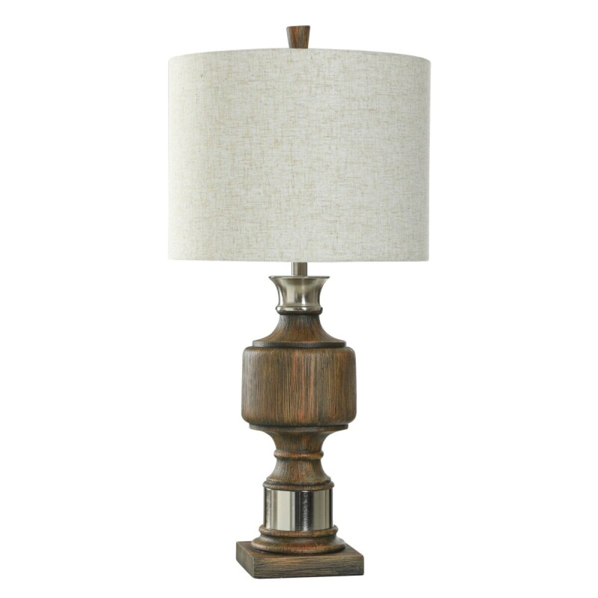 f69ccbeb84a37172313ab99d32504528 Kirkwood Poly And Steel Table Lamp - Image 1