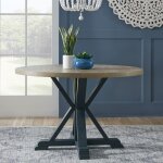 Lakeshore Single Pedestal Table- Navy