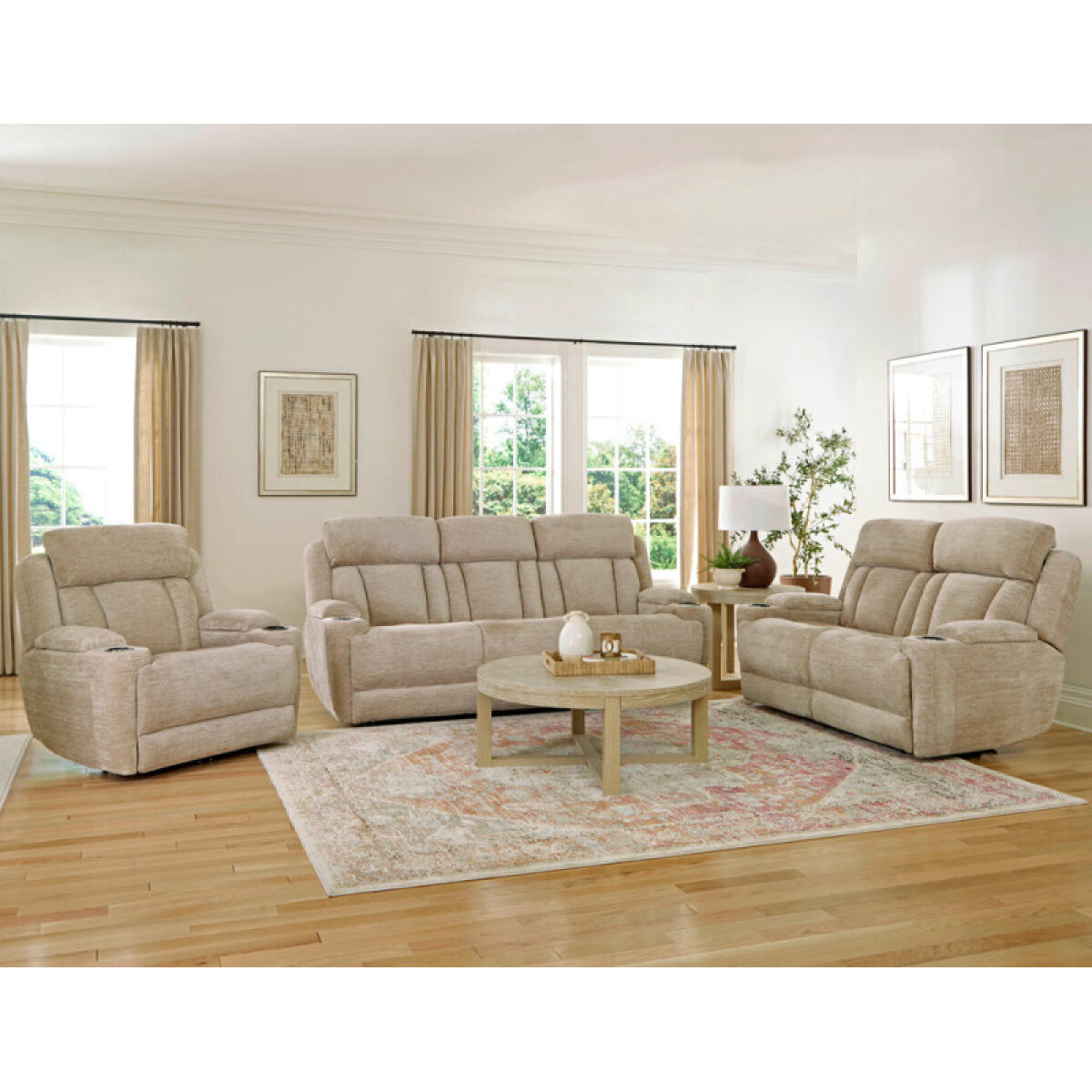 f7169d0c5747c0bbf672e09582e29a4c Dalton - Lucky Fawn Power Sofa Group - Image 1