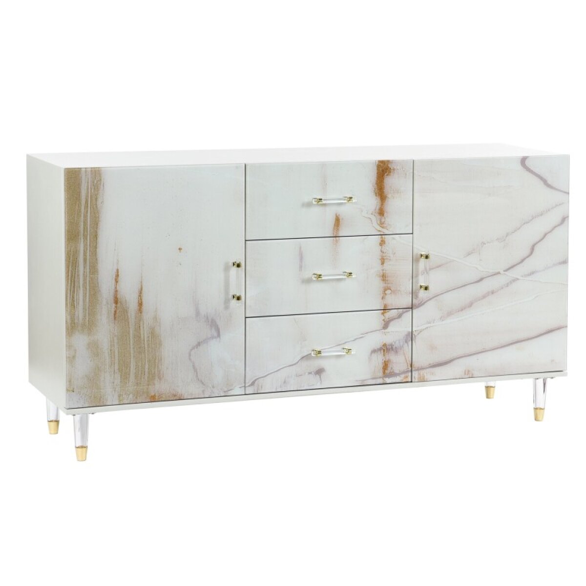 f7387a423948d2952d37034d8c22449d Austin Allen James Melody Washed 2 Door And 3 Drawer Credenza - Image 1