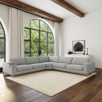 Donovan Upholstered Sectional - Gray - Image 10