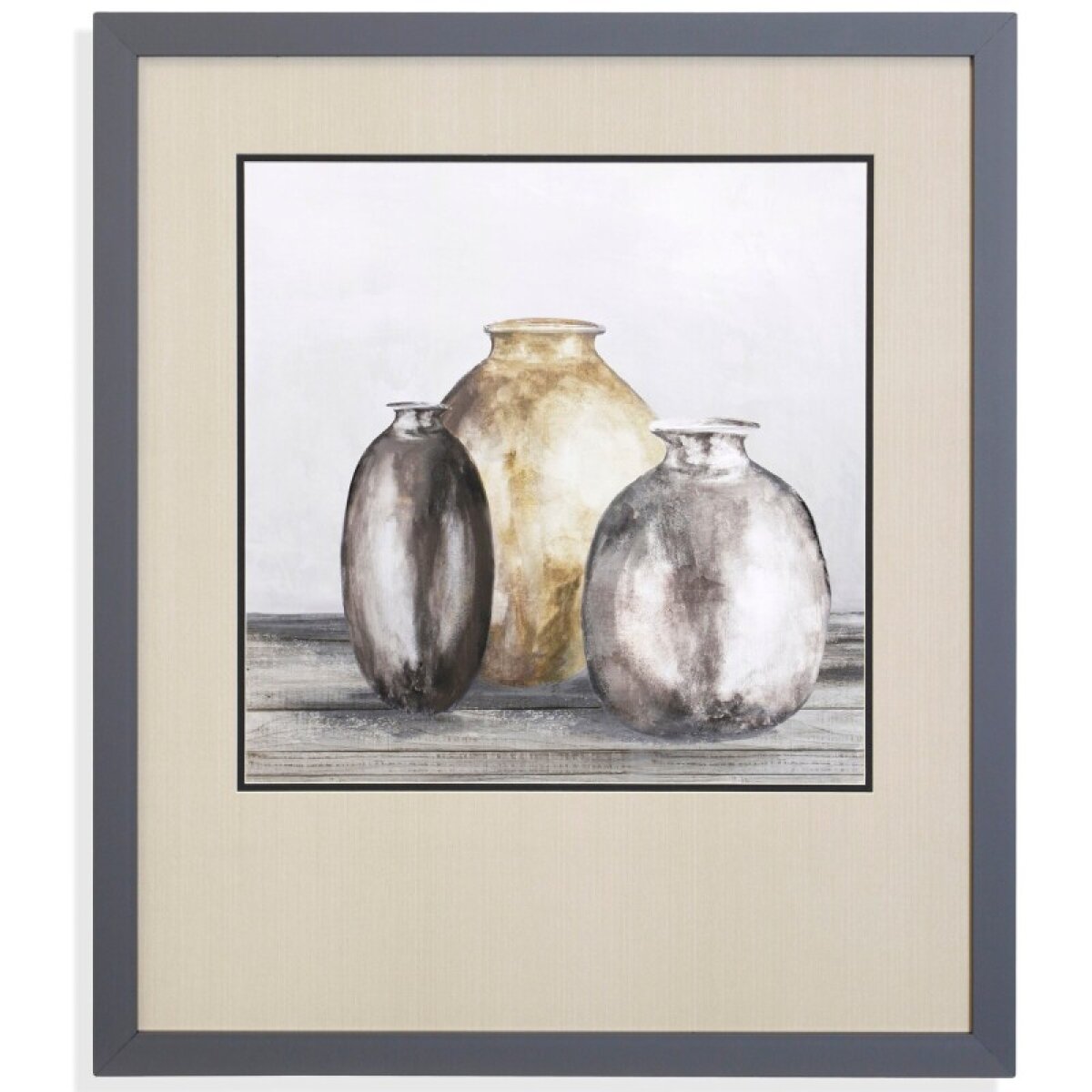 f8281e76778322f4ee8ea7d1a3d8461f Golden Urns Ii Framed Print Under Glass - Image 1