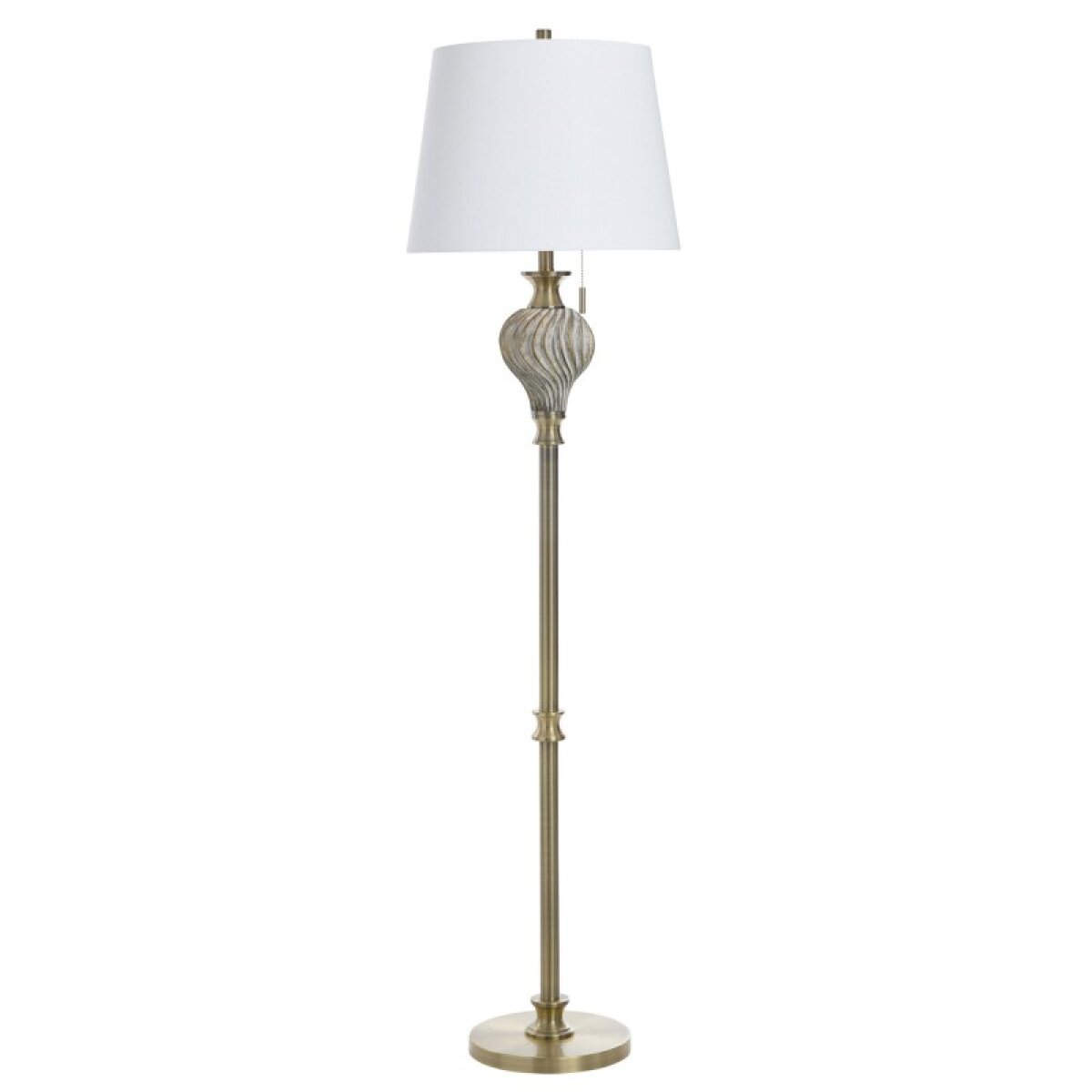f82ac3650f65d81f72cf1dd525b5c348 Baffo Gold Poly Floor Lamp - Image 1