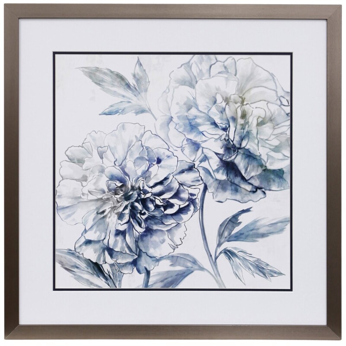 f8511183d9d1d0a281943da16953dfaa Azure Peony I Framed Print Under Glass - Image 1