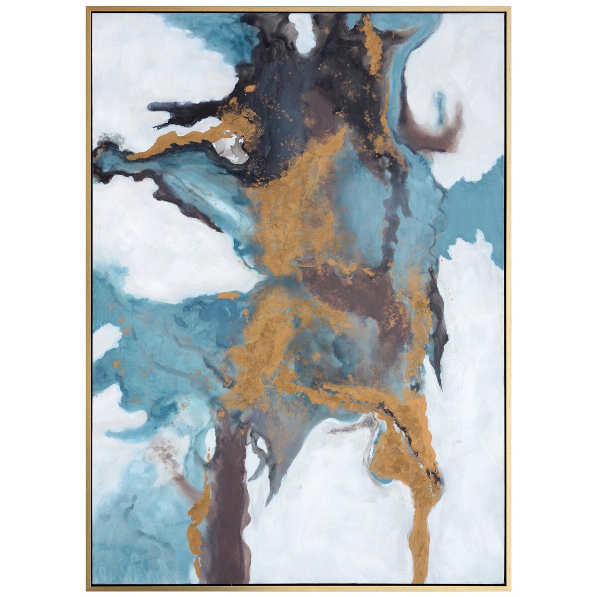 f8519af32ebc6126b371f5687ddb3065 Lapse Framed Art | Hand Painted Abstract | 1.5 Inch Frame - Image 1