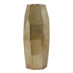 Terris Vase- Gold | Distressed Gold Finish On Resin