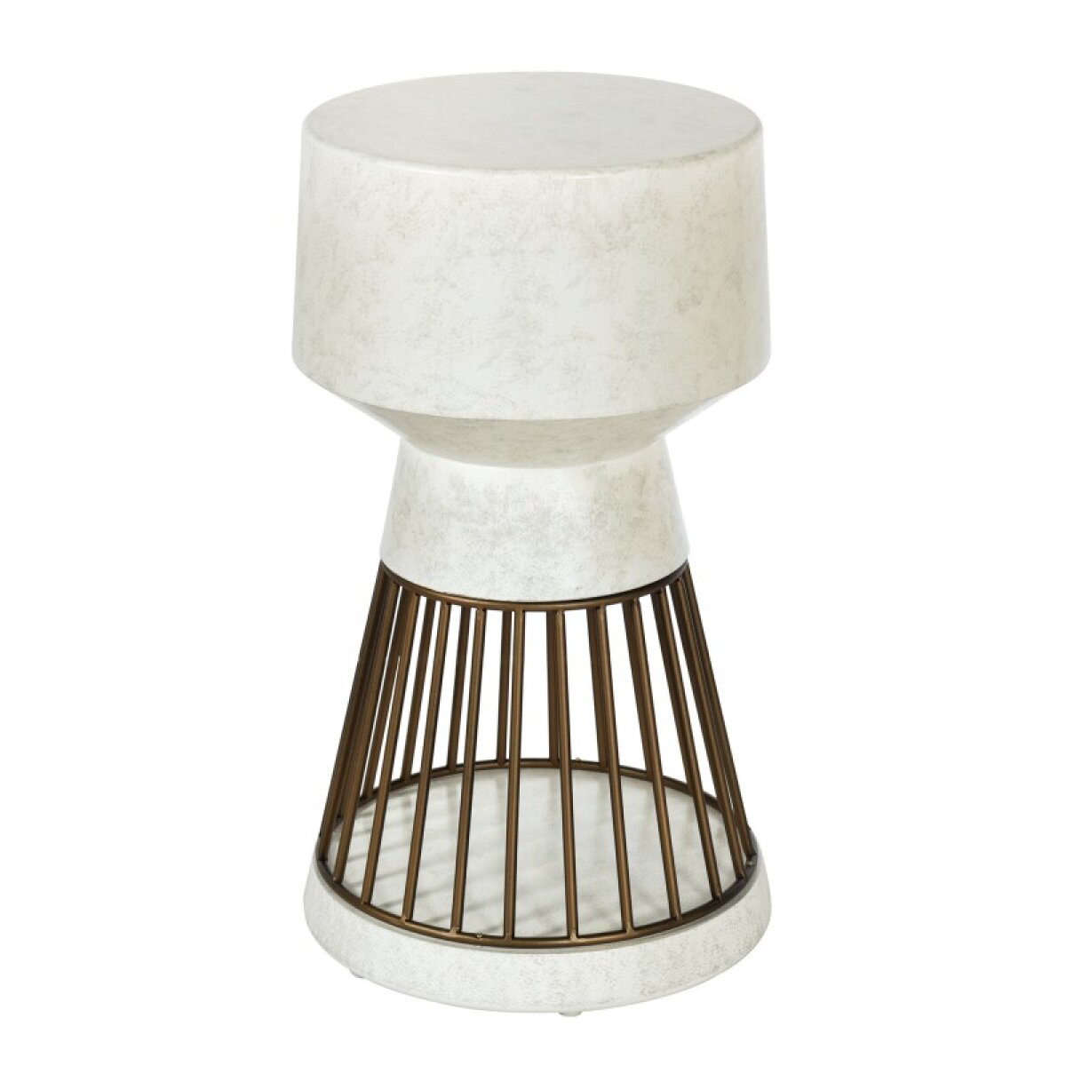 f867a9dfac3895be93d9b17d847c0e32 Cement White Norman Wyatt Home Pedestal Table - Image 1