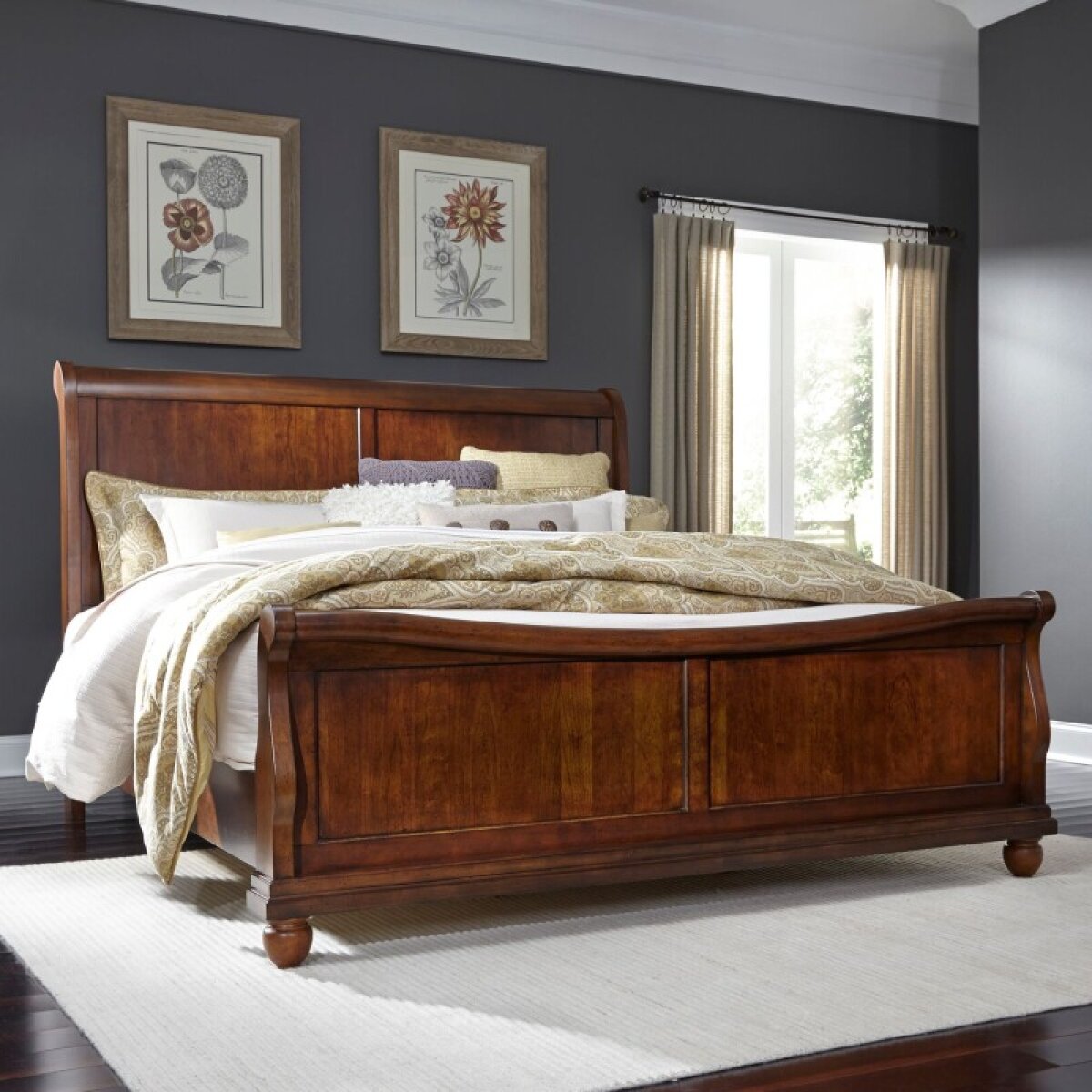 f87ec575959ef845bb07728496c0ed47 King California Sleigh Bed - Image 1