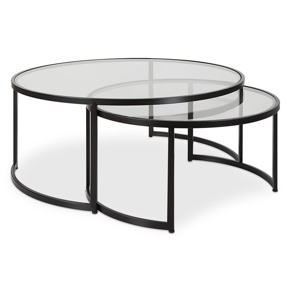 f9afddb4417a0b3d6c85c618a22af736 Rhea Nesting Coffee Tables, Black, S/2 - Image 1