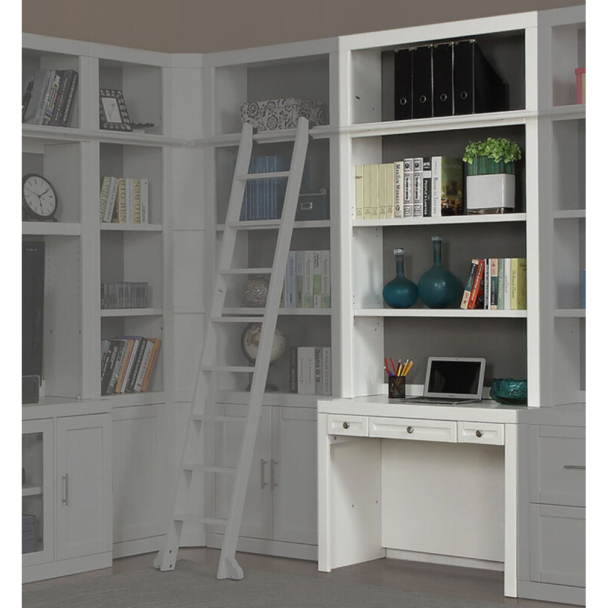 fa72aab957a466e9cccb4c35300a0e13 Catalina 2pc 40" Library Desk & Hutch - Image 1