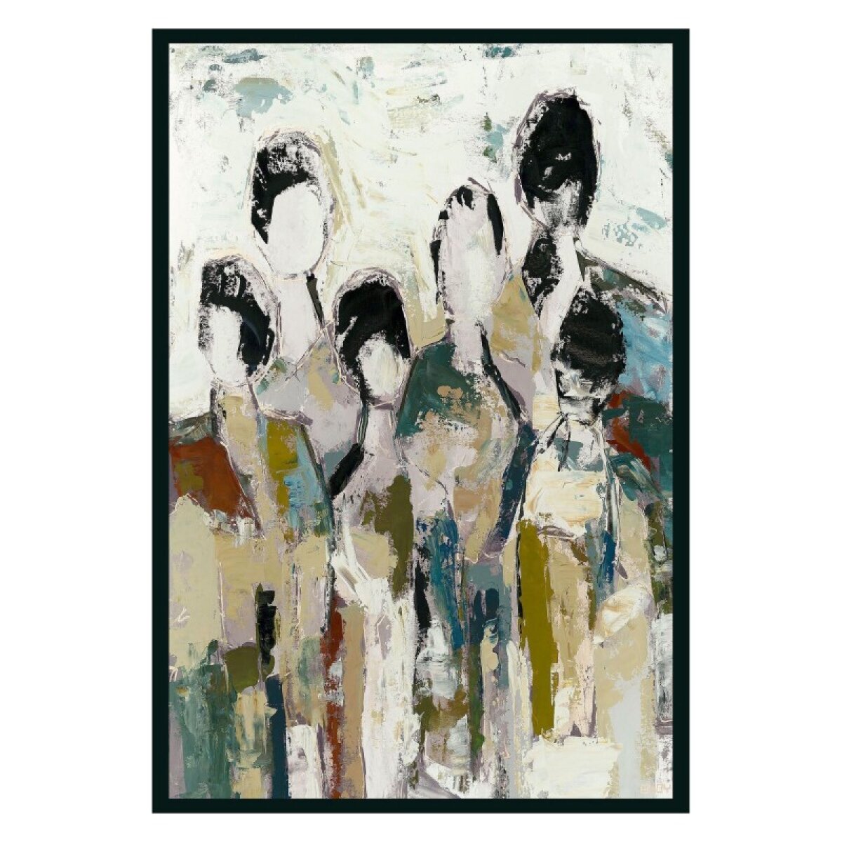 faef0c946a160ff720bf46669341e1c5 6 People Painting 48x72 By Buddy Whitlock - Image 1