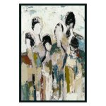 6 People Painting by Buddy Whitlock - Multicolor / 48"x72"