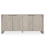 Ledro Solid Wood 4dr Cabinet - Cream - Image 3