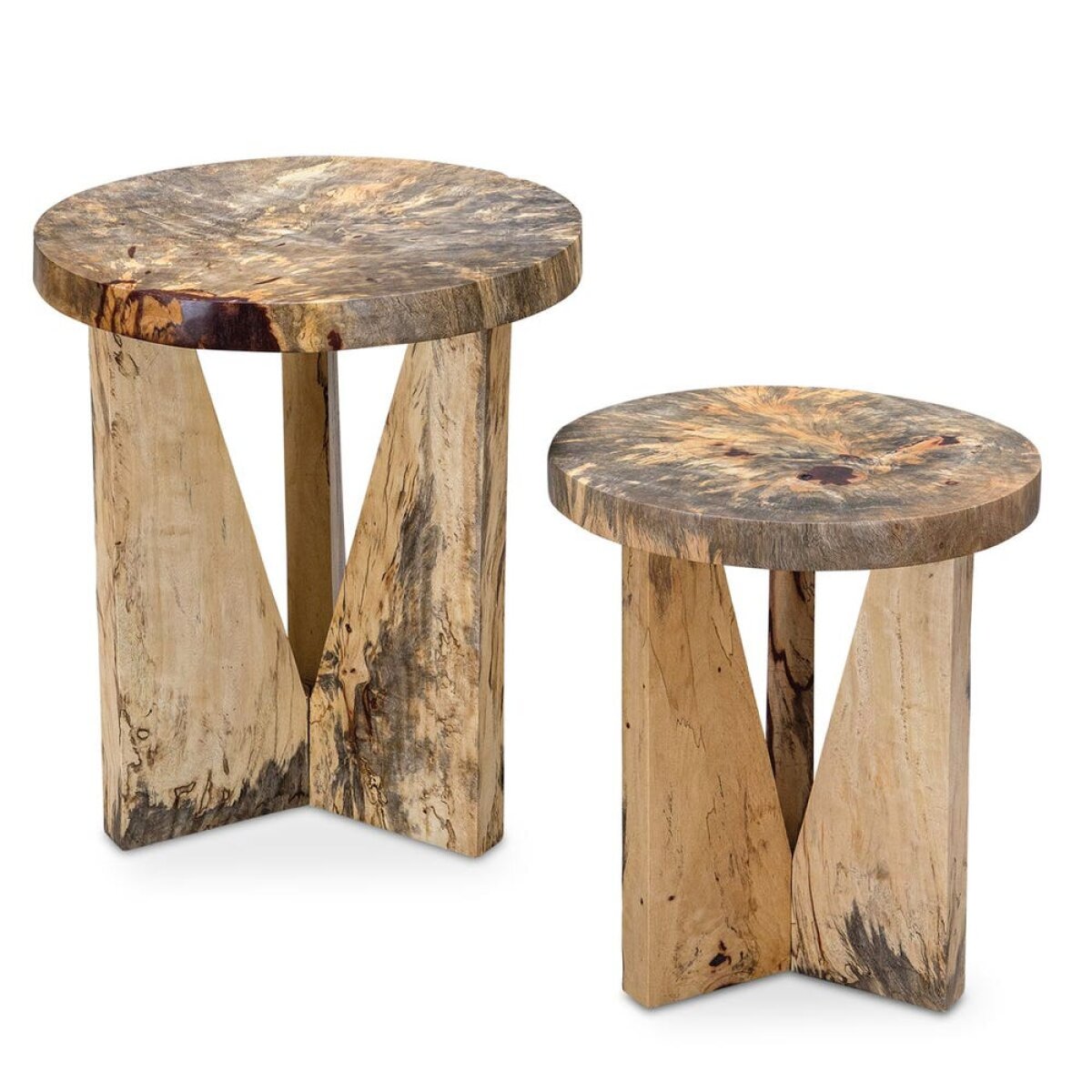 fbae9c6e7a1548ce13bb1c8171e66d54 Nadette Nesting Tables, Natural, S/2 - Image 1
