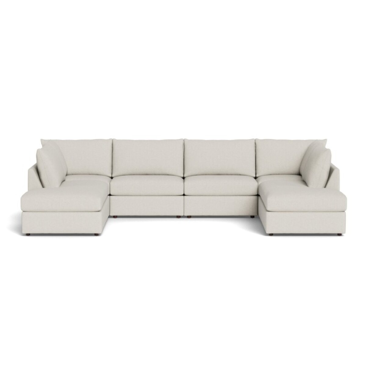fbe49e70afff5cc7e85e3152086d0de0 Beckham Bumper Modular U-Shaped Sectional - Image 1