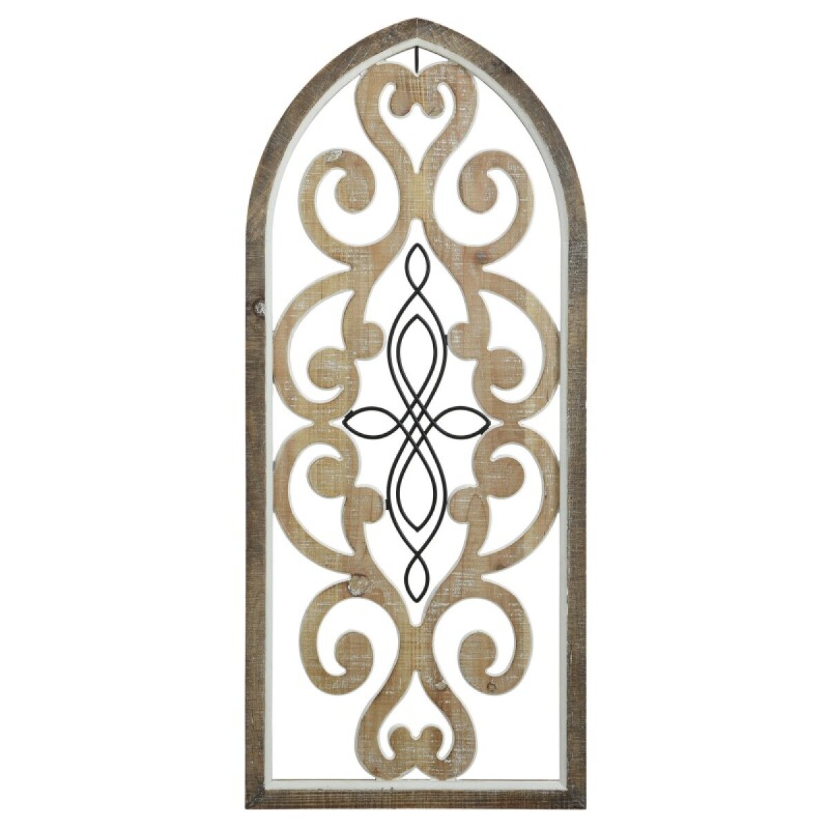 fbfc84cb487258c05ea26ecac0ad9a8b Traditional Screen Wood & Metal Wall Sculpture - Image 1