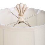Seaside Table Lamp In Cream With Matching Final And Round Softback Shade - Image 6