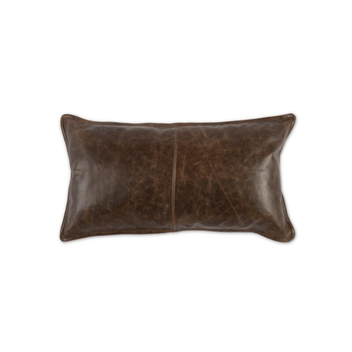 fca96c42032f7e10952fbb998a37cdd3 Dumont Leather Parsons Cocoa Lumbar Pillow - Image 1