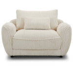 Utopia - Mega Ivory Chair And A Half With Lumbar Pillow - Image 3