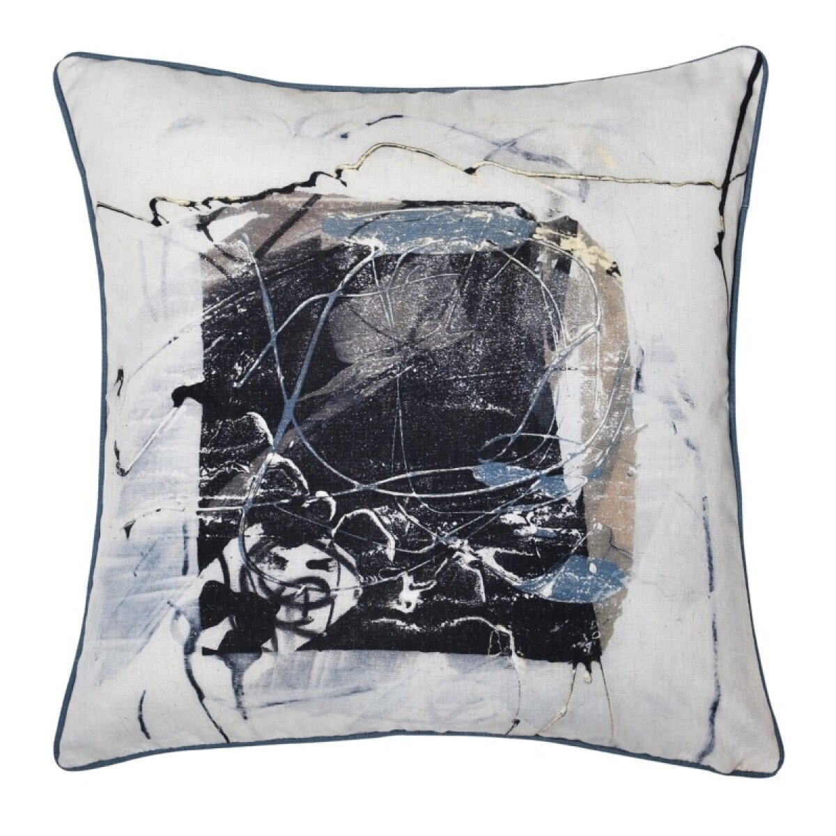 fd3ddfc0b2d5ae5833d75af9b4eaf551 Austin Allen James Toy Soldier Linen Art Printed Pillow - Image 1