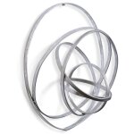 Arciform Wall Art- Silver | Silver Finish On Metal