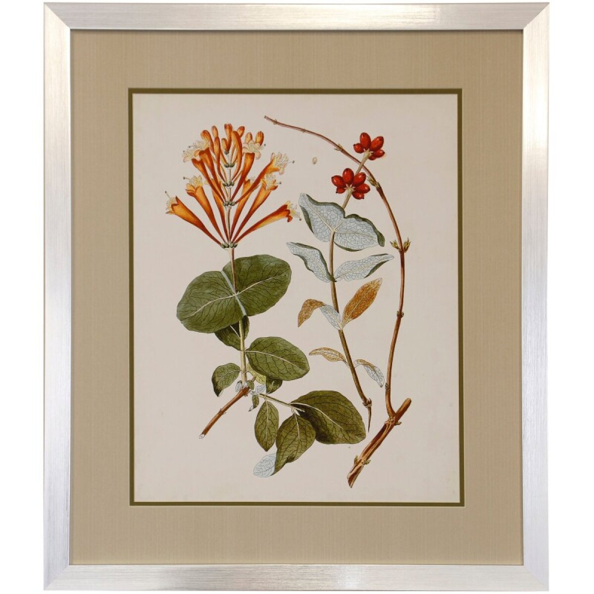 fdb441538a74fa0189b1cd3ce07671ff Flowering Trees Ii Framed Print Under Glass - Image 1