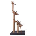 Dann Foley Lifestyle Asian Inspired Pagoda Tiered Tower In Brass And Black Iron Finish - Image 3