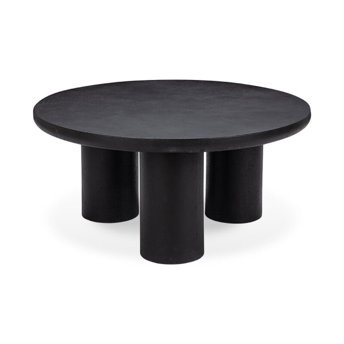 fdd17019839f62c93f0a621b5f7d5156 Anzio Outdoor Round Coffee Table - Black - Image 1