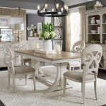 Farmhouse Reimagined 7 Piece Trestle Table Set