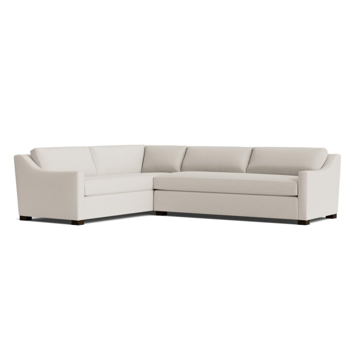 fe337c84f97657e42fec4c45425be4bb Oliver Slope Arm L-Shaped Sectional - Image 1