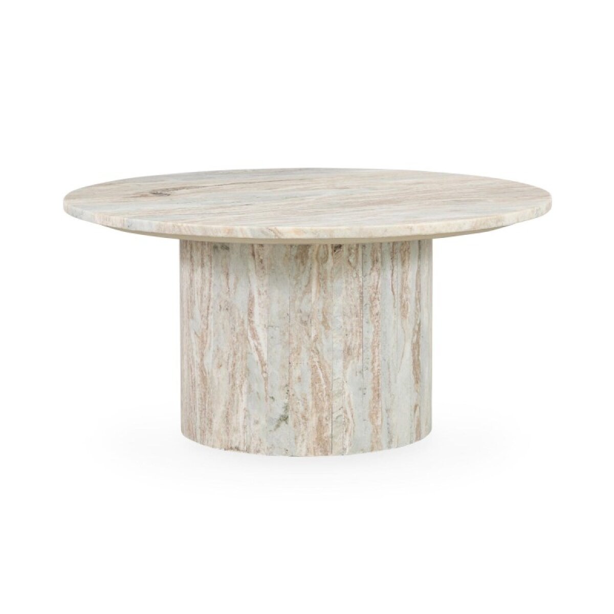 fe5ecb09f86297b4f85315bc3bb785ff Amberly Marble Round Coffee Table - Rusty Gray - Image 1