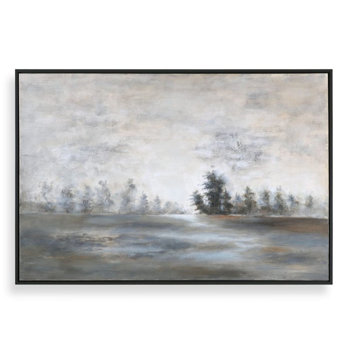 fe60f29c0ccc76fda4caf7a584cd2147 Evening Mist Hand Painted Canvas - Image 1