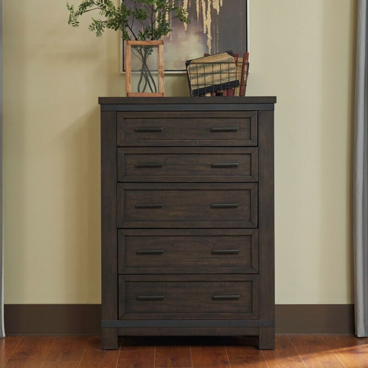 fe79ac098e2a246f4140a7d006e67dbd Thornwood Hills 5 Drawer Chest - Image 1