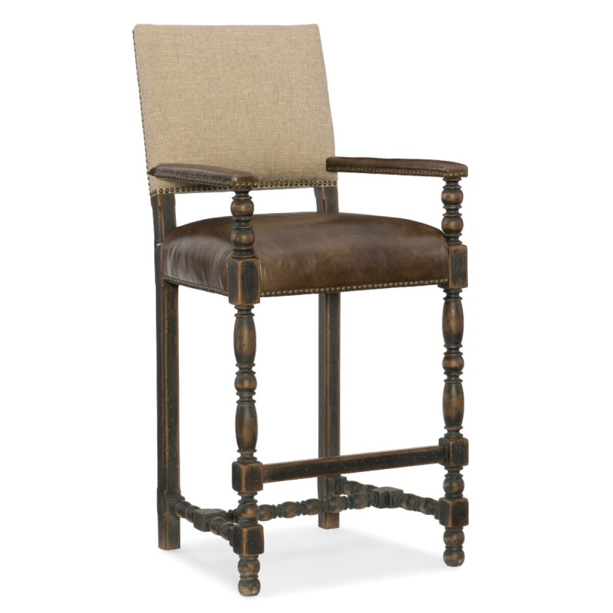 fe81971a6a4135affe343a81bc6d54d5 Hill Country Casual Dining Comfort Barstool - Image 1