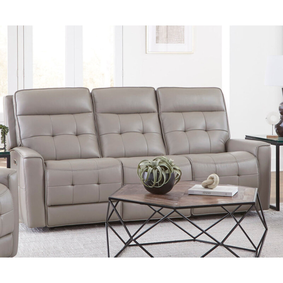febd9ab3eb4155bafb4d1f92798d2b4d Canterbury - Pewter Power Zero Gravity Sofa - Image 1