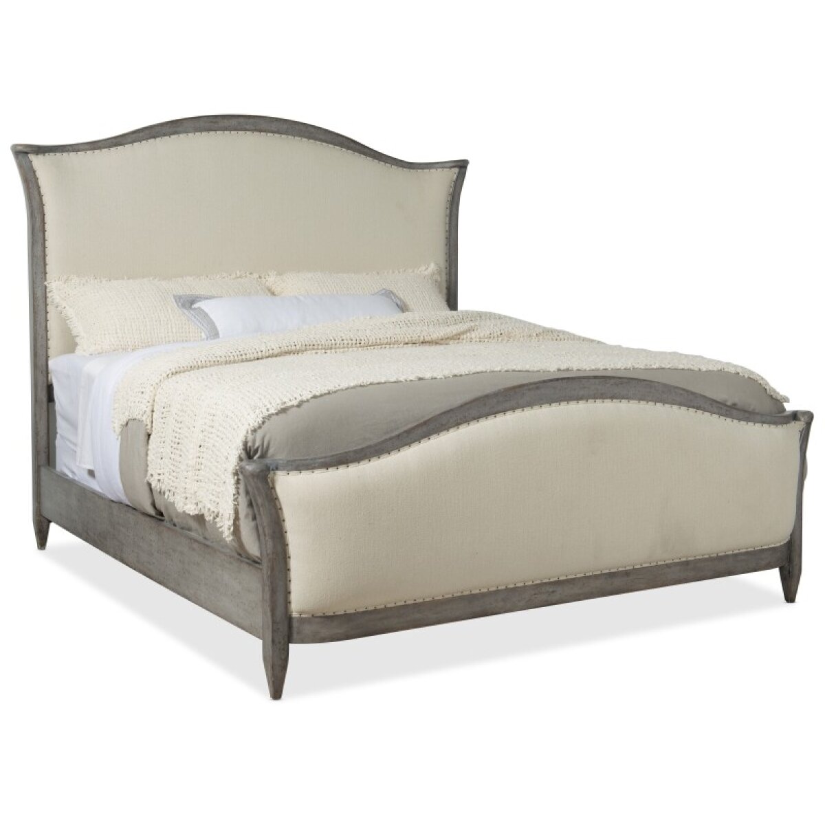 ff1096dac3911f6bfc588e87c52f8973 Bedroom Ciao Bella Cal King Upholstered Bed- Speckled Gray - Image 1