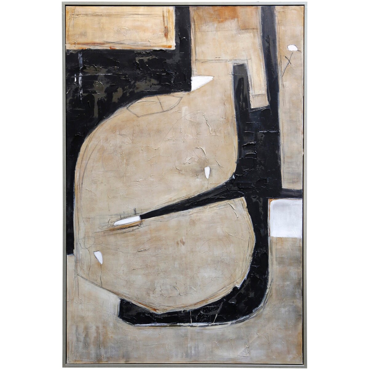 ff270049b46074512355a92d9e4bce60 Fade Framed Canvas Art- Small | Hand Painted Abstract | 1.5 Inch Frame - Image 1