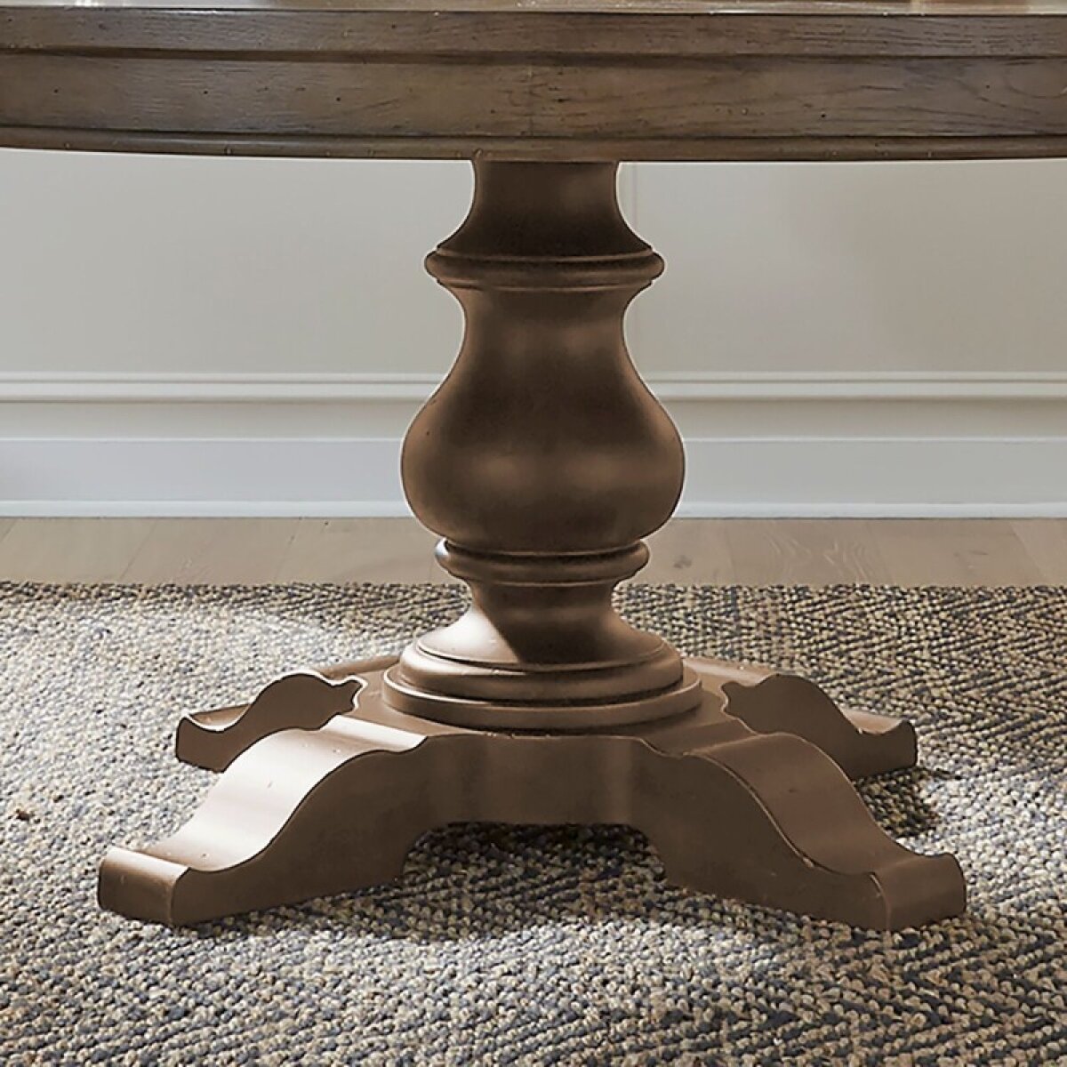 ff3e5c55eaab48df3109953e0a1346a8 Americana Farmhouse Single Pedestal Table Base - Image 1