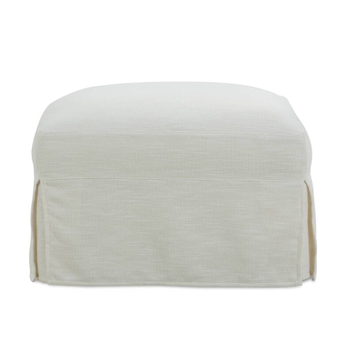 ff4852b6b20270e69191c29a37e17ff4 Madeline Slipcovered Ottoman - Image 1