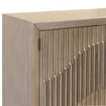 Bridge Rail Two Door Cabinet With Piano Key Door Fronts Made Of Solid Pine And Oak Veneer In A Ta - Image 4