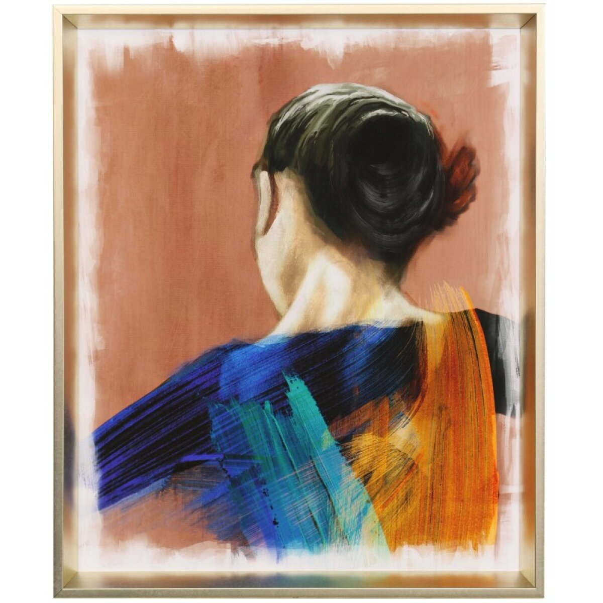 ff73acce5e9b93b5460a572f9db224e5 Backwards Glance Iv Tamara Day For Stylecraft Framed Print Under Glass - Image 1