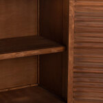 Jolen Solid Wood 6dr Buffet - Distressed Brown - Image 9