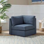 Flex Gray Fabric Corner Chair - Image 6